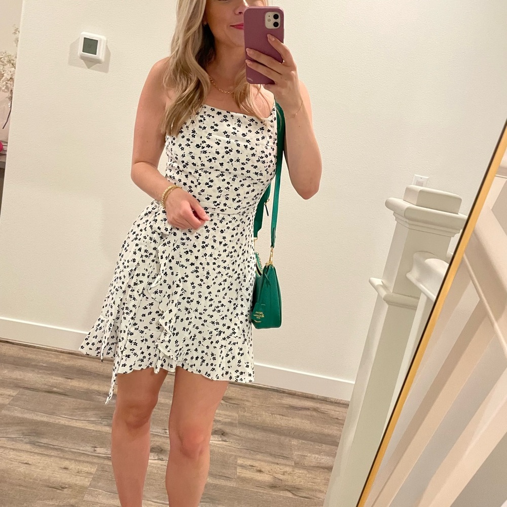 Floral White Dress